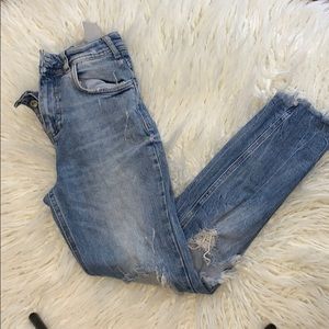 Zara distressed jeans